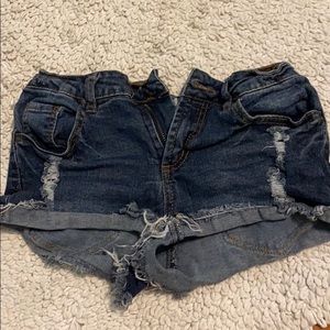 Little jean shorts